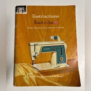 Singer Touch & Sew Deluxe Zig-Zag Model 628 Instruction Manual